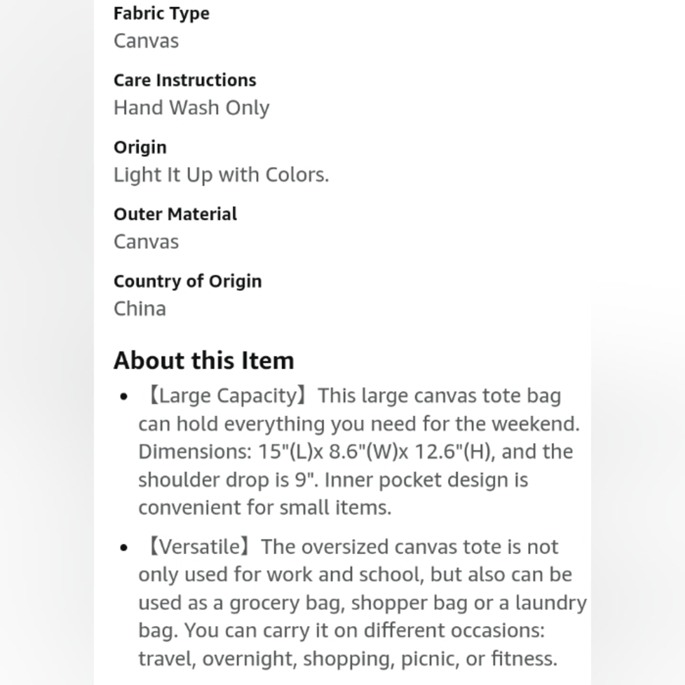 See Updated listing Max offer's Hello Weekend Pink Word print Large Totebag - Picture 15 of 15